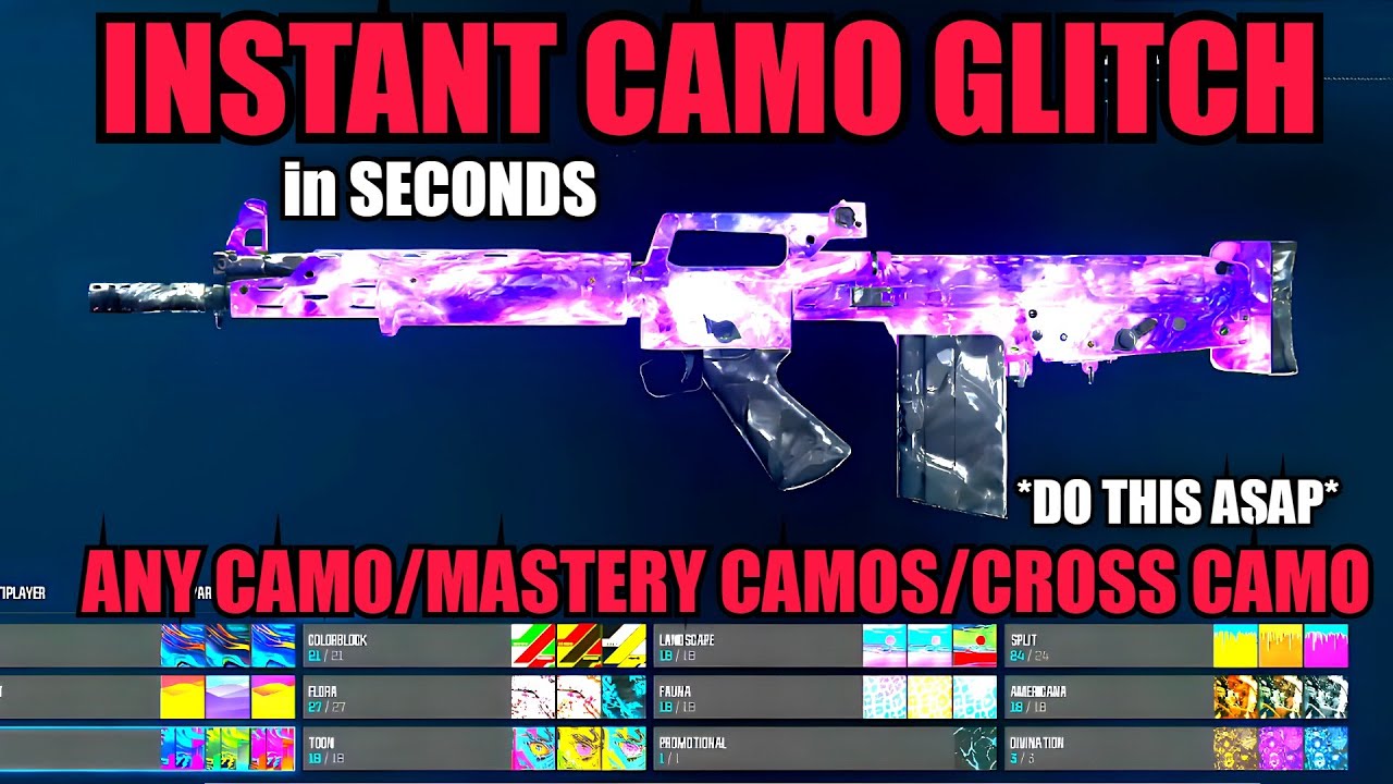*NEW* UNLOCK ALL CAMO GLITCH BO6! INSTANT/NEBULA/CAMO SWAP! BO6 GLITCHES! BO6 ZOMBIES GLITCH!