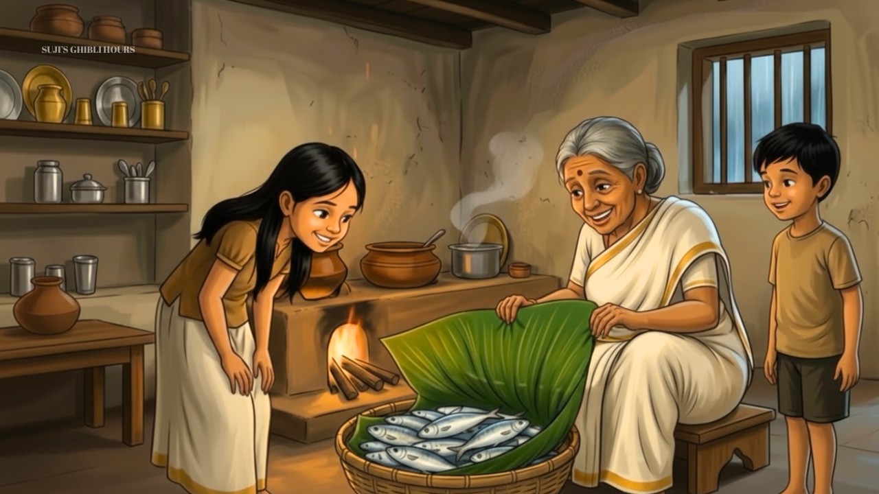 Traditional Kerala Village Life in a Rainy Day🌧️| Fish Curry Cooking & Family Dinner | Relaxing ASMR
