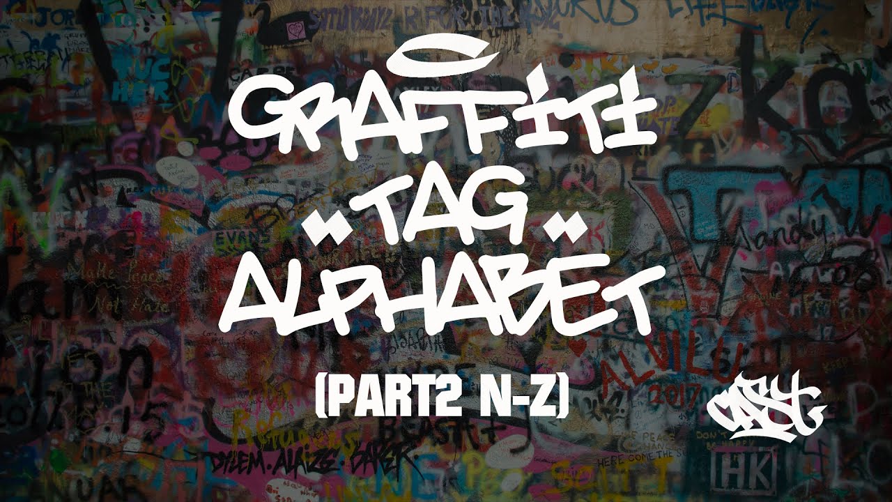 Graffiti Tag Alphabet Part2 (N-Z)