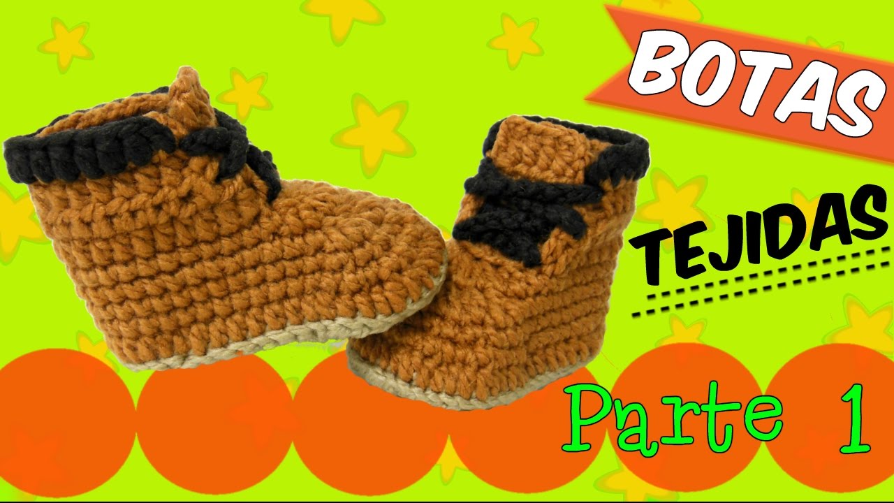 botas tejidas a crochet   | parte 1/2