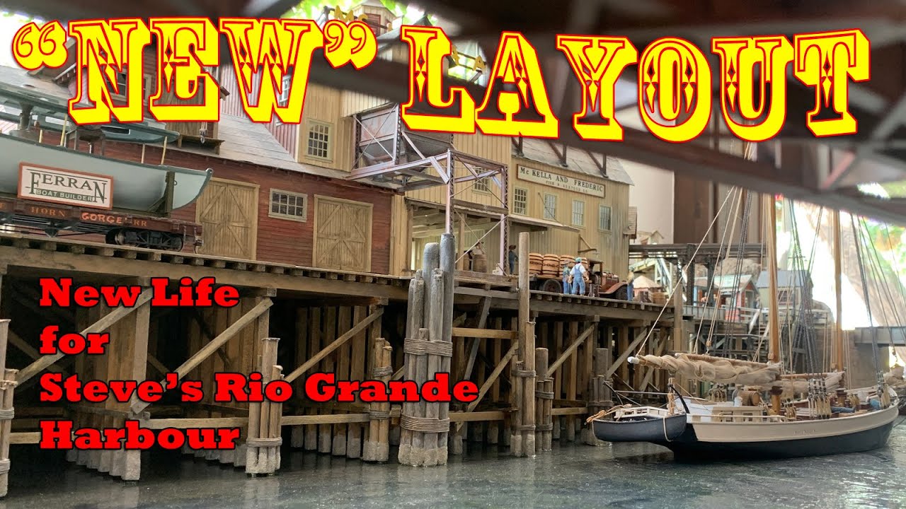 New On30 Harbor Railroad - Steve reworks his Rio Grand and Pacific harbor into a store layout