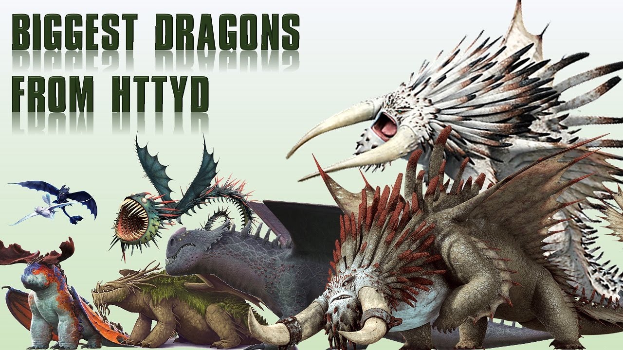 10 самых больших видов драконов из HTTYD (Как приручить дракона)