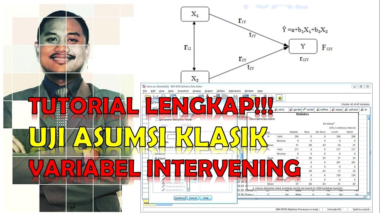 TUTORIAL UJI ASUMSI KLASIK VARIABEL INTERVENING ATAU MEDIASI DENGAN SPSS - TERBARU ❗