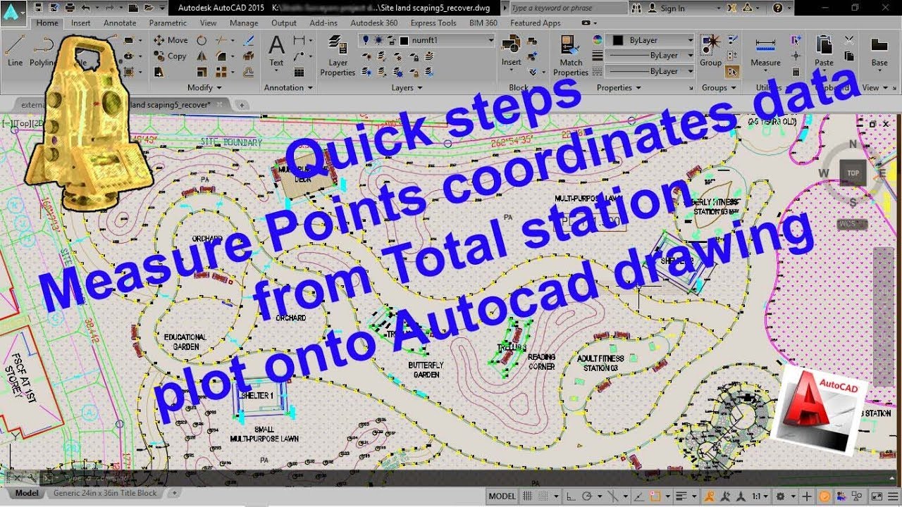 Quick coordinates points plot onto Autocad drawing