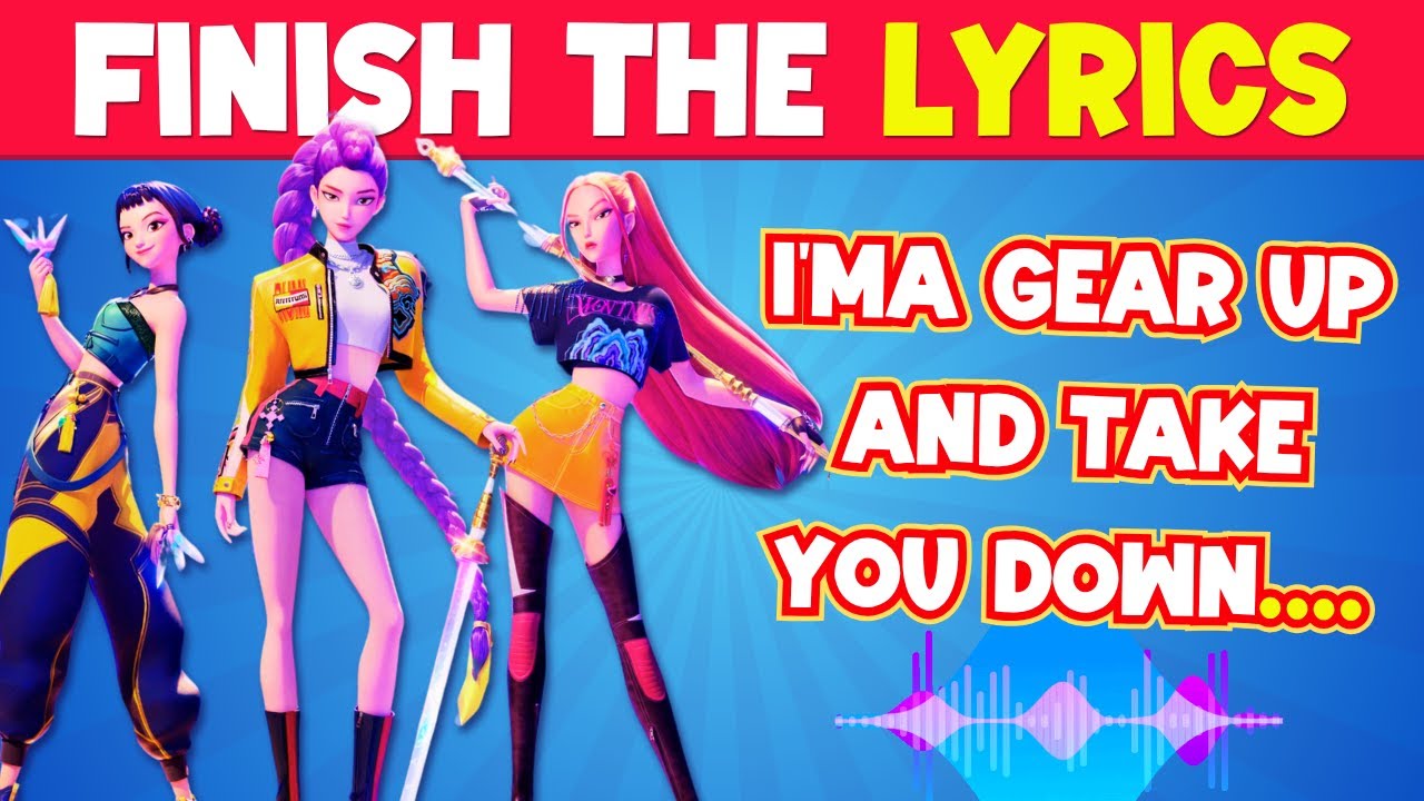 FINISH THE LYRICS CHALLENGE! K POP DEMON HUNTERS EDITION Ultimate K-Pop Quiz 2025