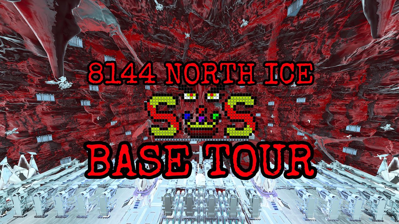 ARK ASCENDED NORTH ICE 8144 BASE TOUR - SMB NOW SPANISHSQUAD!