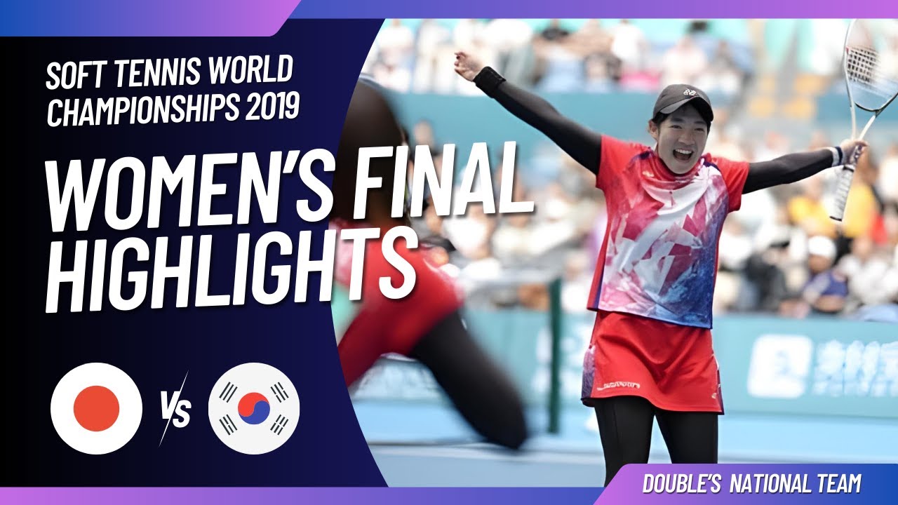 Soft Tennis Women's Doubles Final - World Championship 2019 - National Team - Japan vs Korea