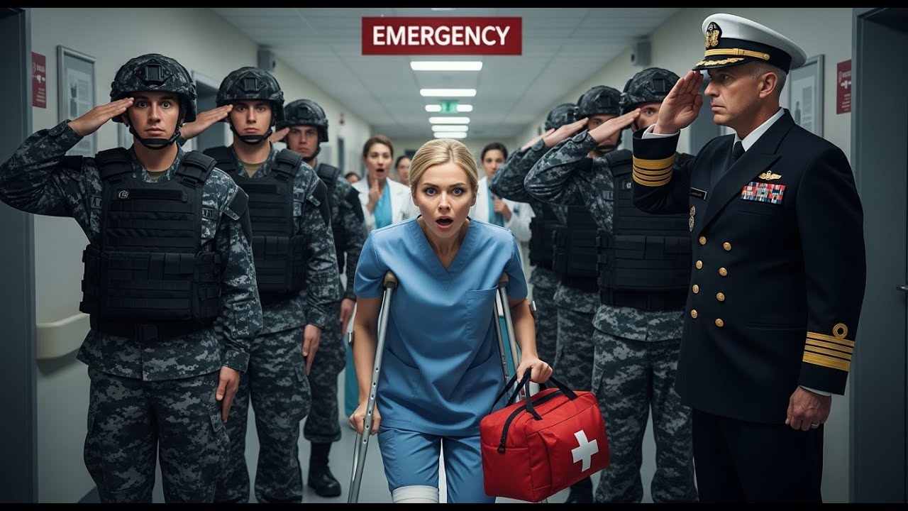 They Laughed at the Limping Nurse — Then a Navy SEAL Captain Saluted Her in Front of Everyone