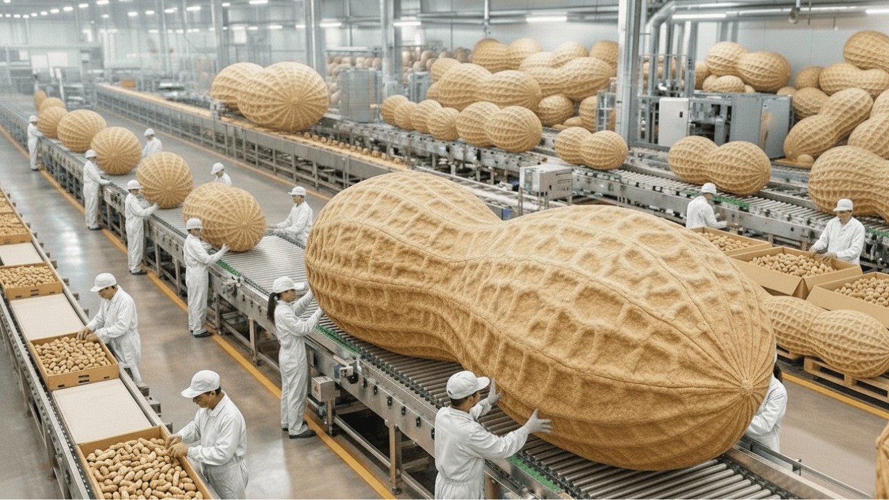 Mega Peanut Factory: Inside America’s Largest Production Line