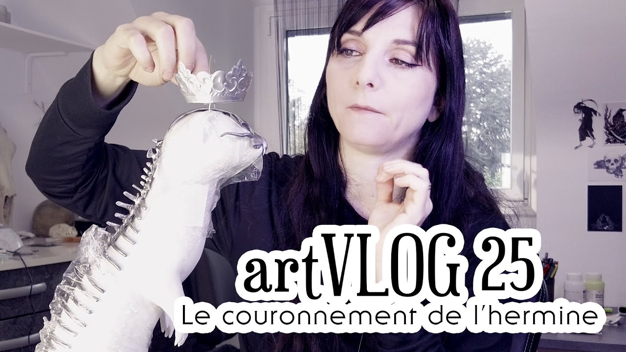 Technique du metal repoussé pour faire une couronne en aluminium [Art Vlog 25]