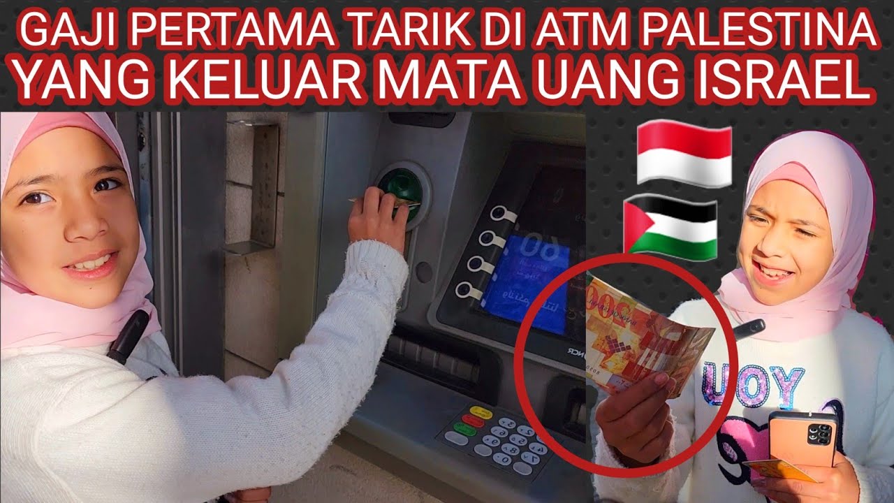 GAJI YOUTUBE TARIK DI ATM PALESTINA🇵🇸, YG KELUAR MATA UANG ISRAEL😡