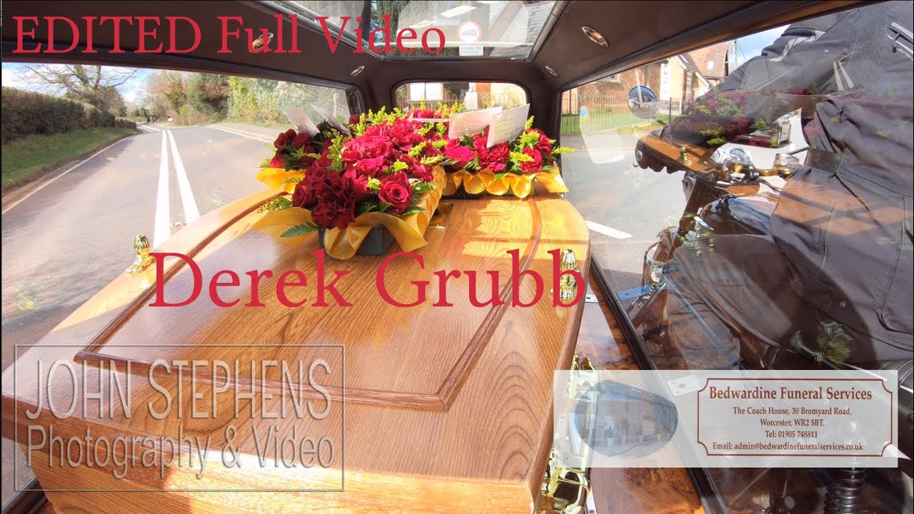 Edited funeral video for Derek Grubb St Leonards Church Cotheridge Worcester JSPV & Bedwardine