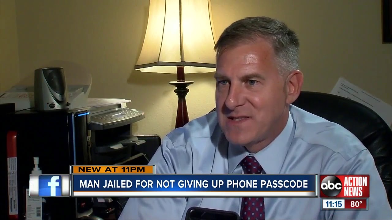 Tampa man jailed after refusing to give up cell phone passcode