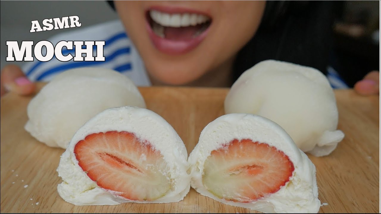 ASMR MOCHI *Fresh Fruits *Best Mochi I've EVER had (STICKY SOFT EATING SOUNDS) No Talking | SAS-ASMR