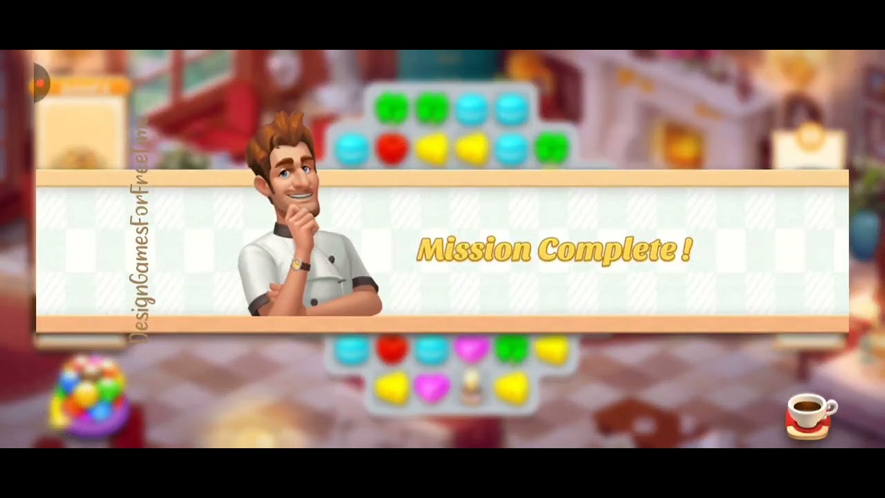 Restaurant Renovation - Level 1 gameplay match 3 logic puzzle building decorating game walkthrough