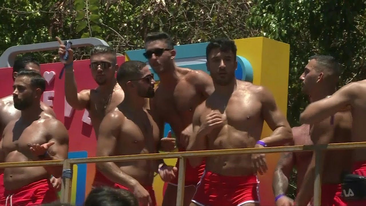 People march in Pride parade in Israel's coastal city of Tel Aviv | AFP