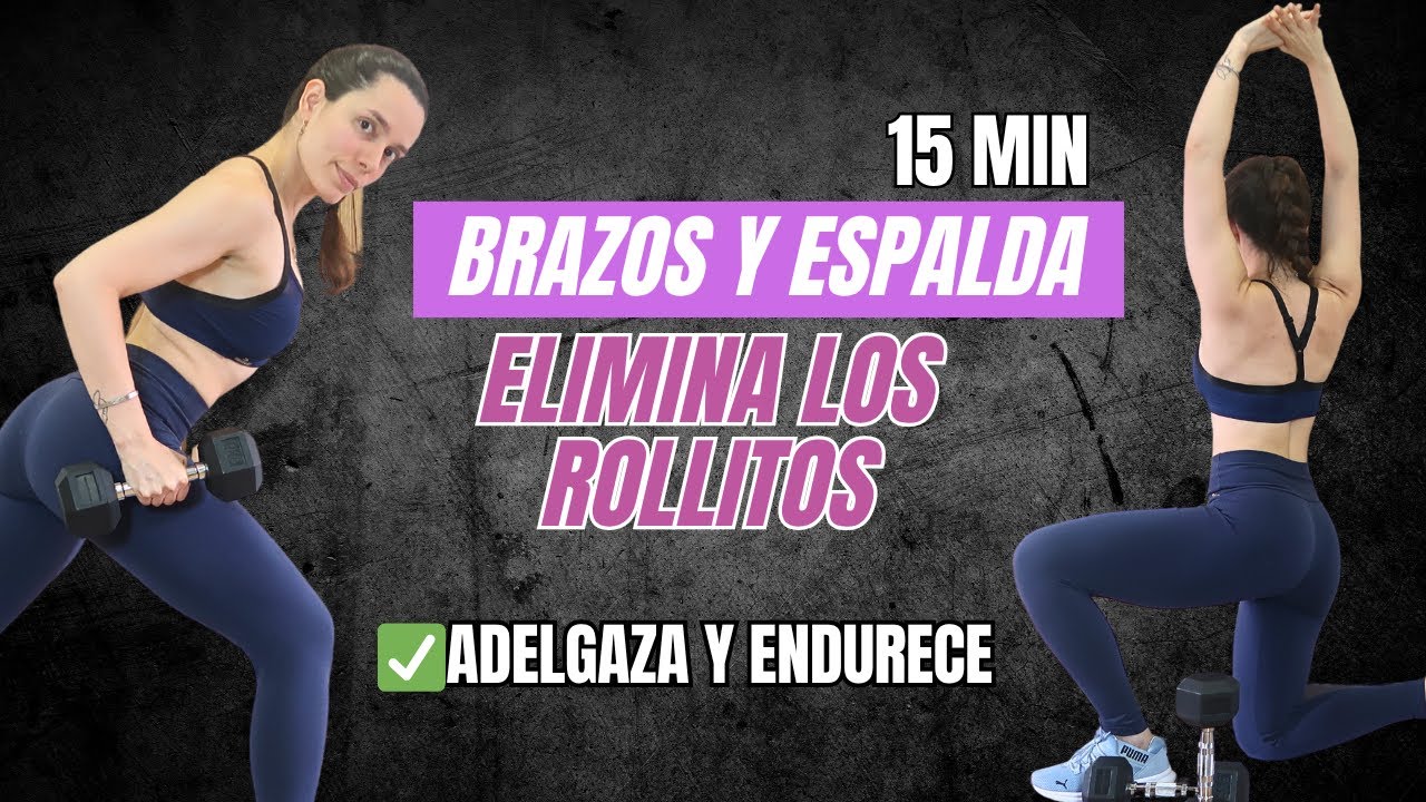 Ejercicios para ADELGAZAR y QUEMAR GRASA en BRAZOS Y ESPALDA | Adi&oacute;s gorditos