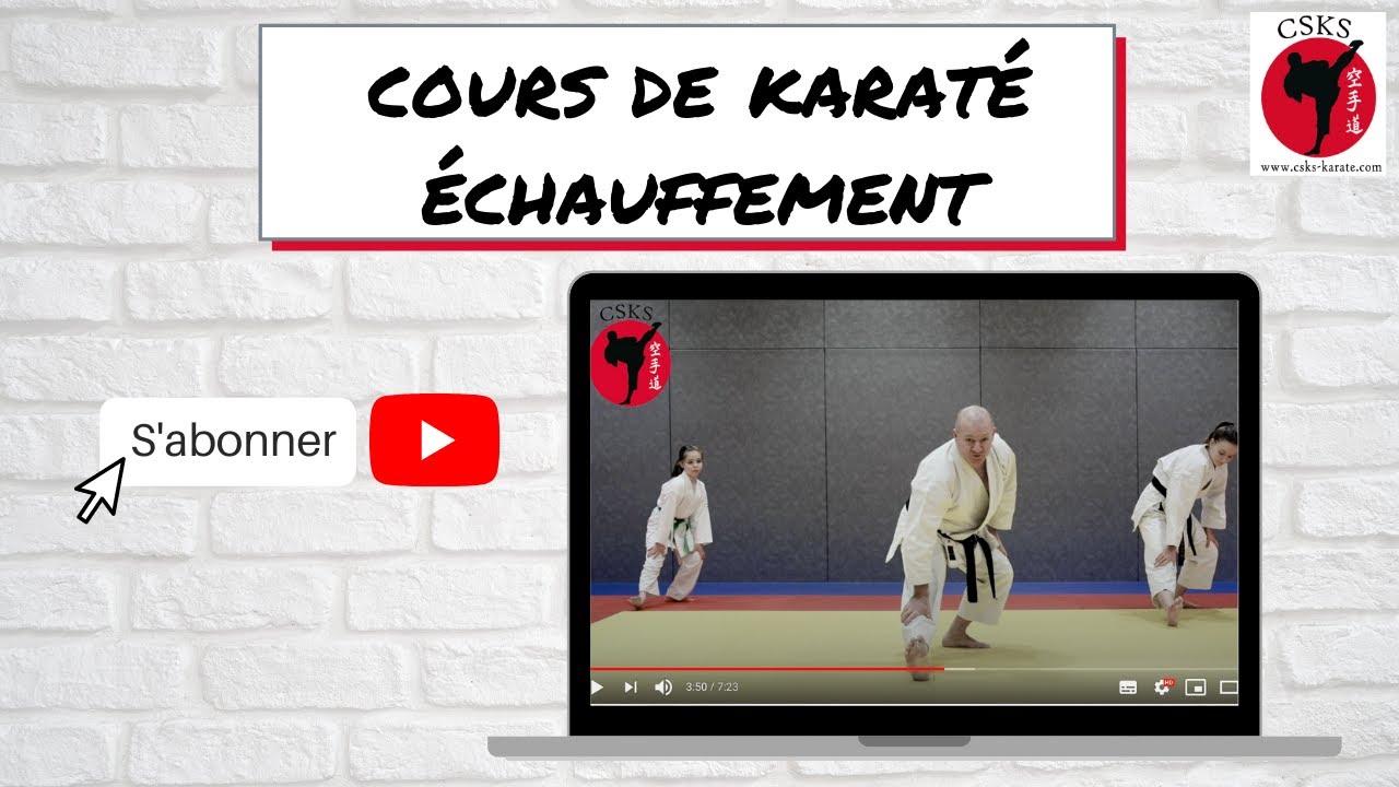 Échauffement type avant séance de karaté