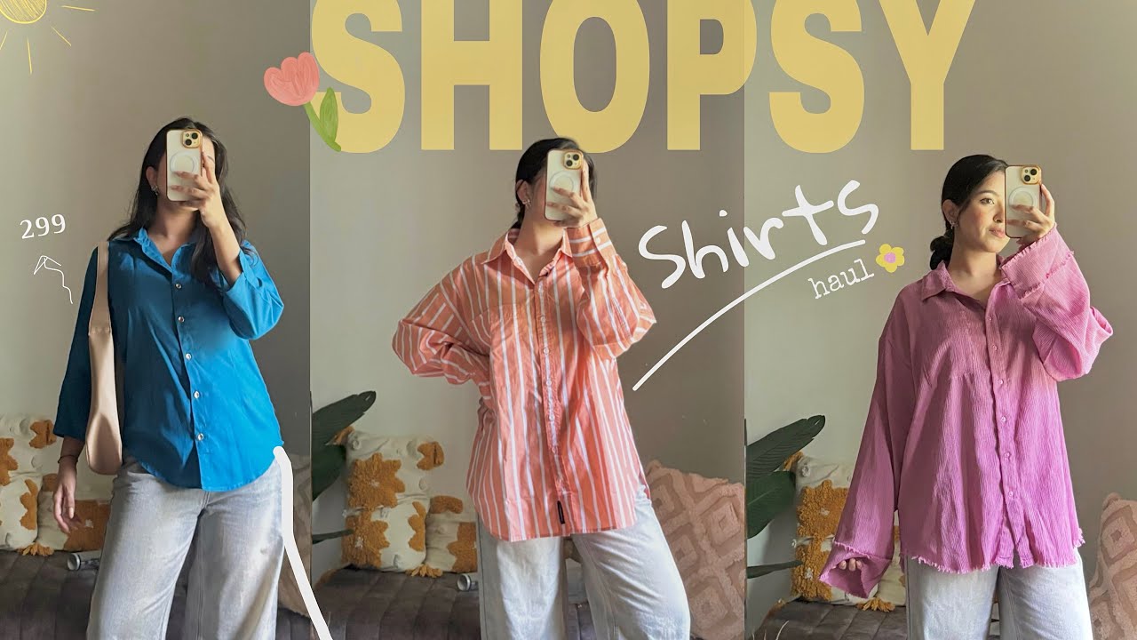 Shopsy Shirts/Topwear haul under ₹600 | Oversized Shirts haul #shopsyfinds #collegeoutfits