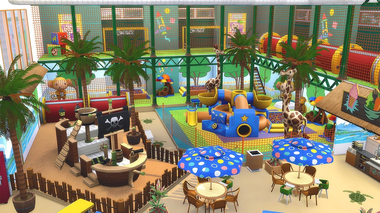 ADVENTURE PARK 🐳 Play Centre || The Sims 4: Stop Motion (No CC)