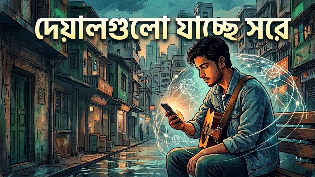 দেয়ালগুলো যাচ্ছে সরে | Deyalgulo Jacche Shore | Official Lyrical Video | Ganer Dhol