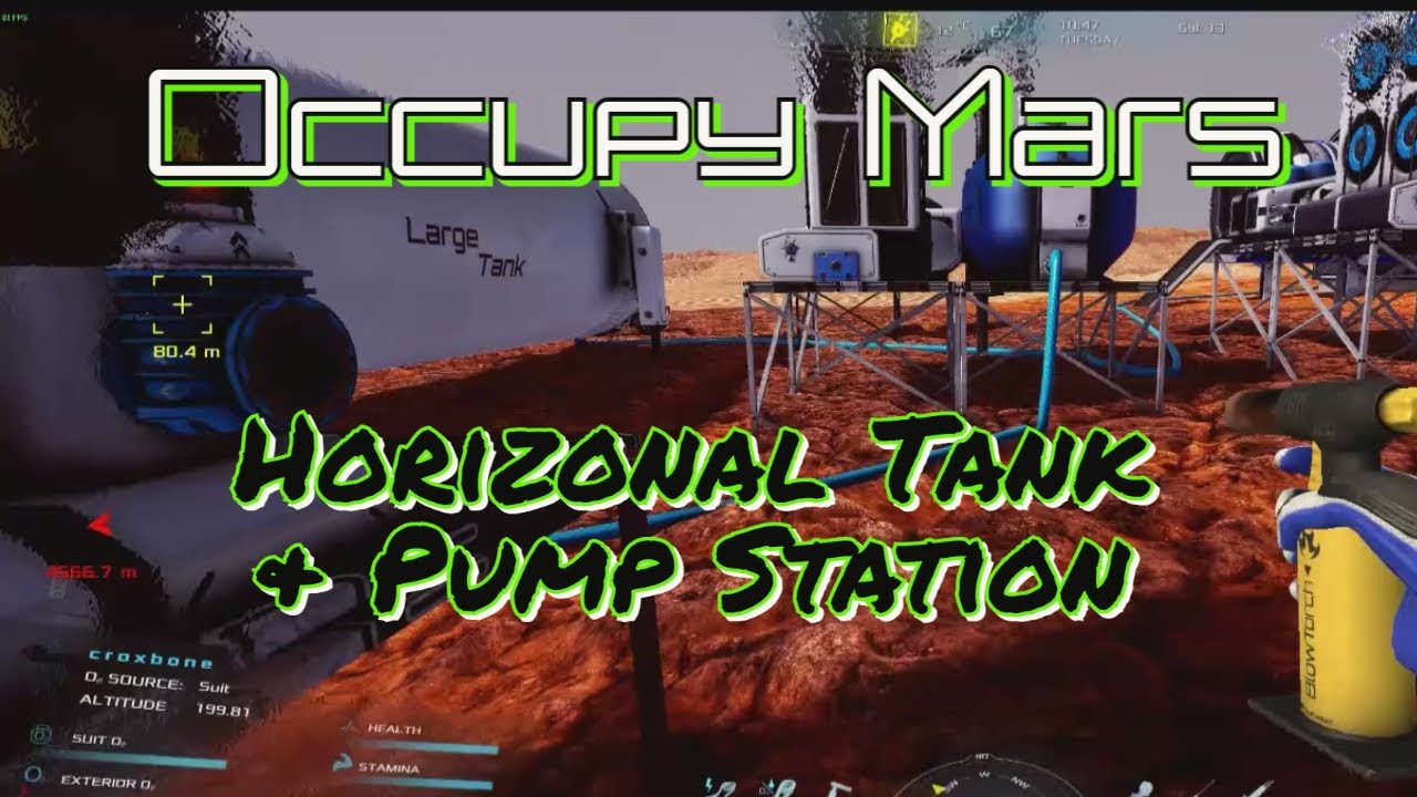 Occupy Mars  'Horizonal Tank and Pump Stations'