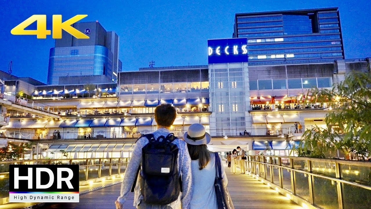 【4K HDR】Tokyo Evening Walk - Odaiba