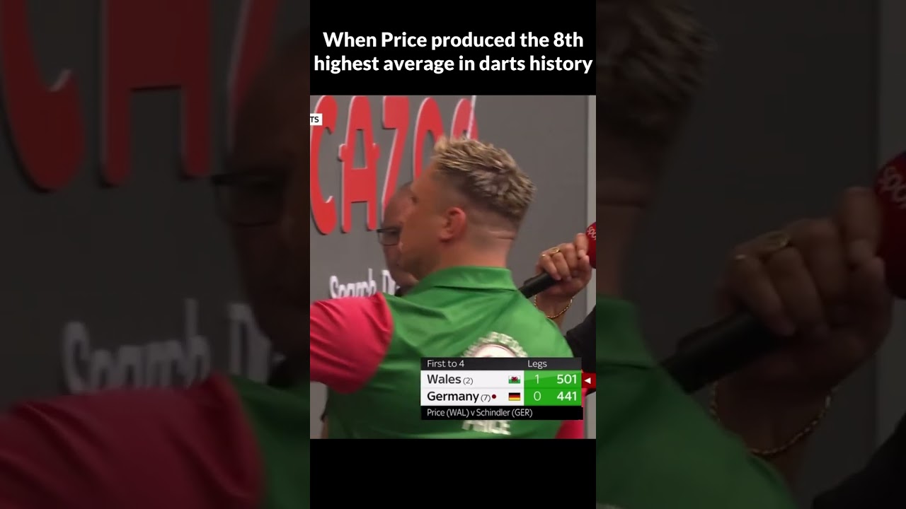 117.88 Average by Gerwyn Price at the World Cup of Darts