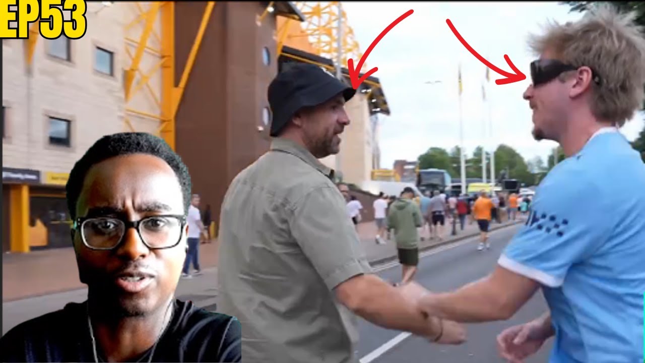WOLVES fans get RATTLED ROMZ REACTS TO AMERICAN TROLLING FOOTBALL FANS