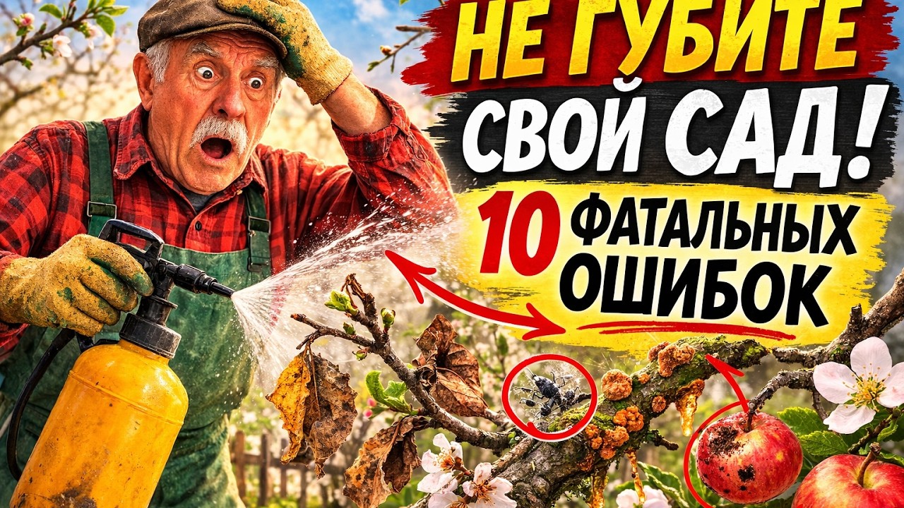 НЕ ГУБИТЕ СВОЙ САД! 🤫 10 Фатальных Ошибок при Первой Весенней Обработке