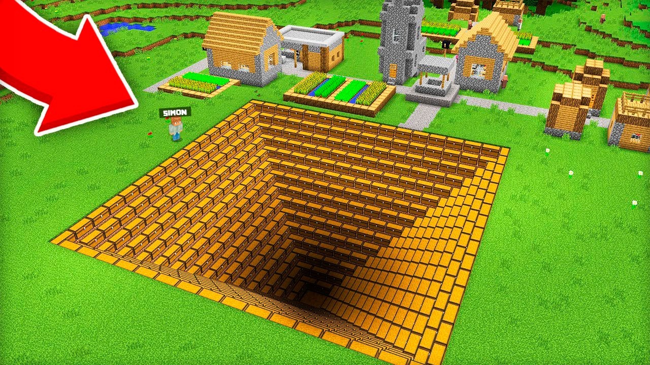 QISHLOQDA SANDIQLI CHUQUR PAYDO BO'LIBDI 😮 | UZBEKCHA MINECRAFT