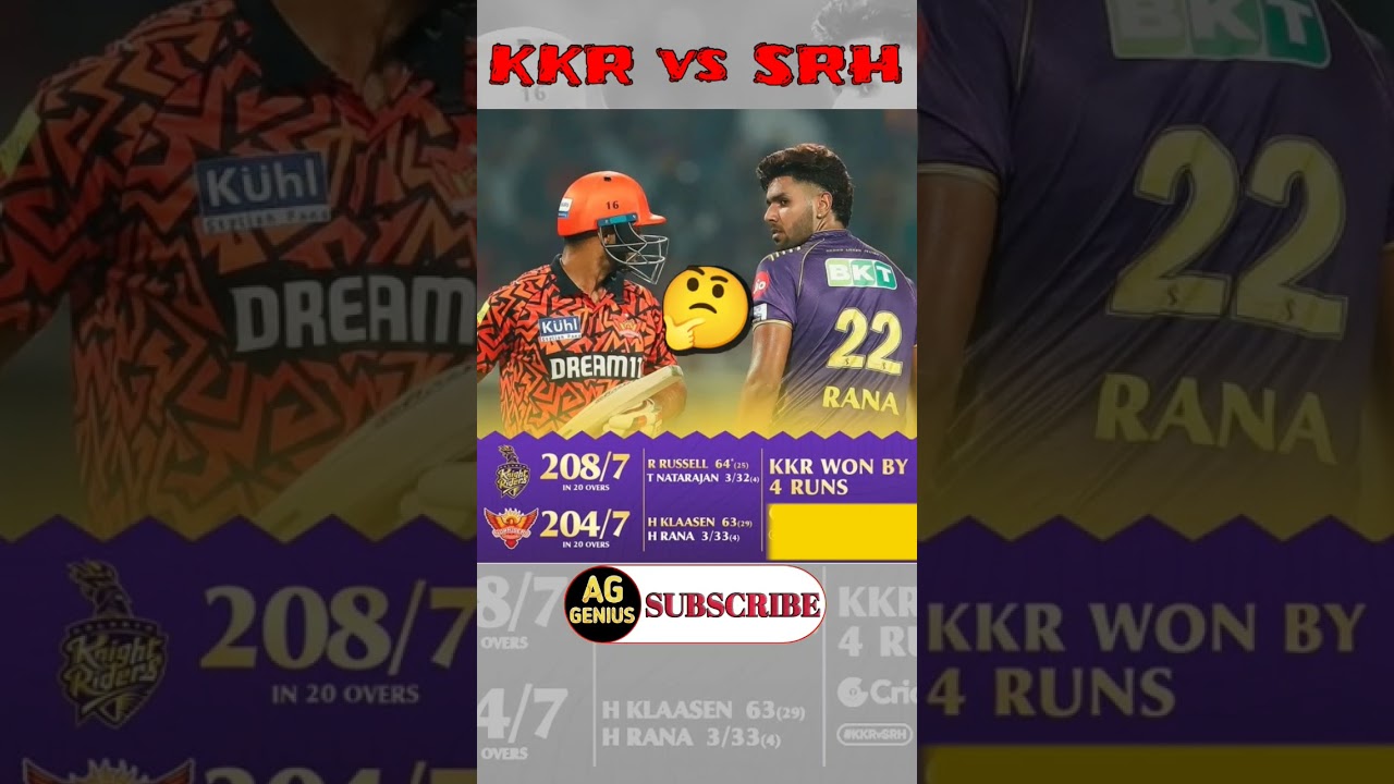 | KKR vs SRH Match Highlights | IPL 2024 Highlights | SRH vs KKR Last Over Drama | Heinrich Klassen