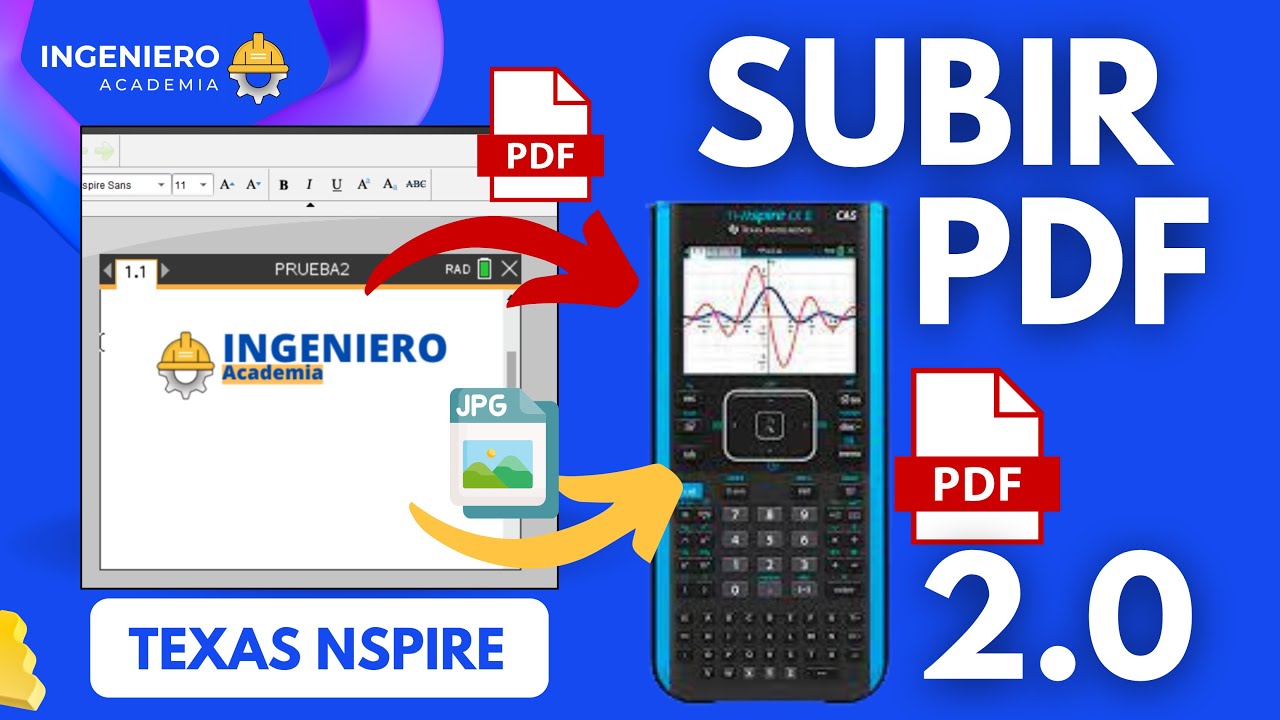 SUBIR PDF a calculadora TEXAS N SPIRE CX | Guía definitiva