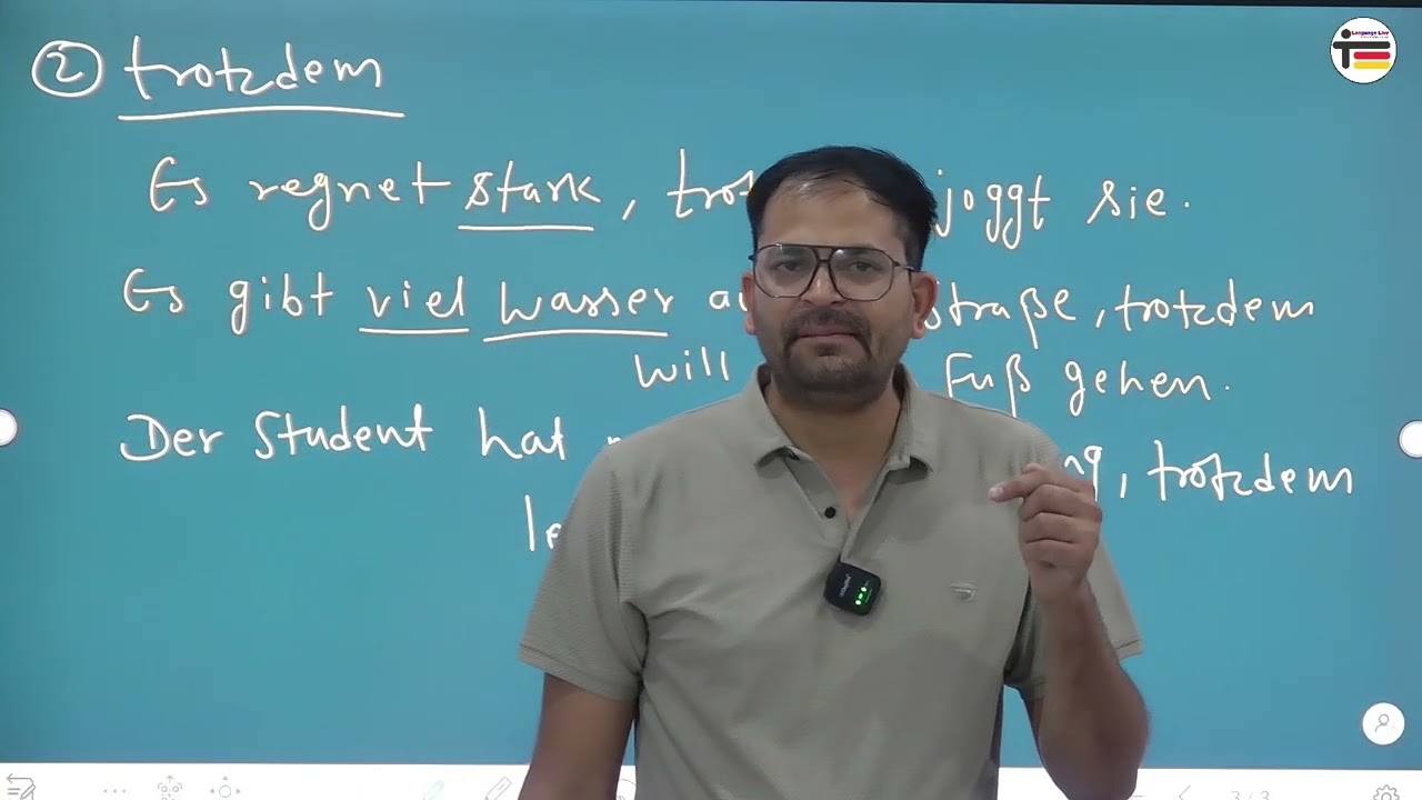 A2 - Use of deshalb - trotzdem & welch - dies | German learning Videos in Hindi - Deutsch lernen
