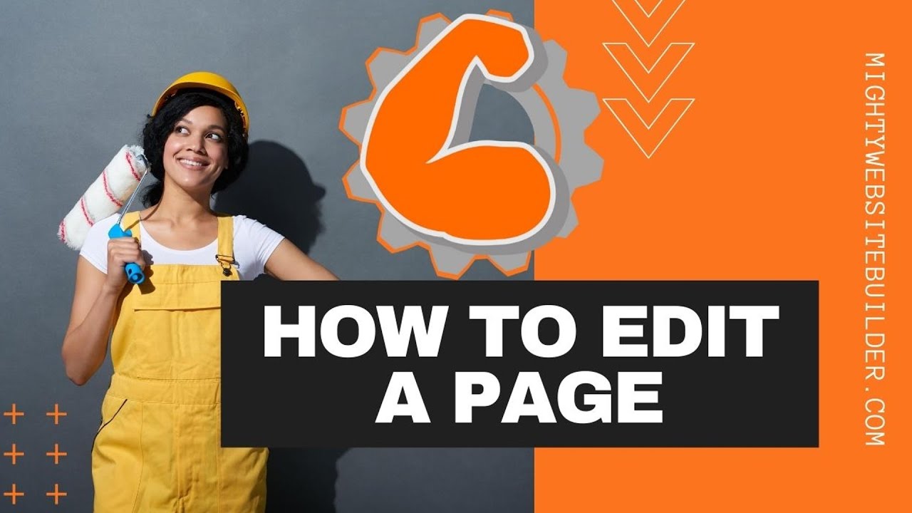 How to edit a page using the Mighty Website Builder