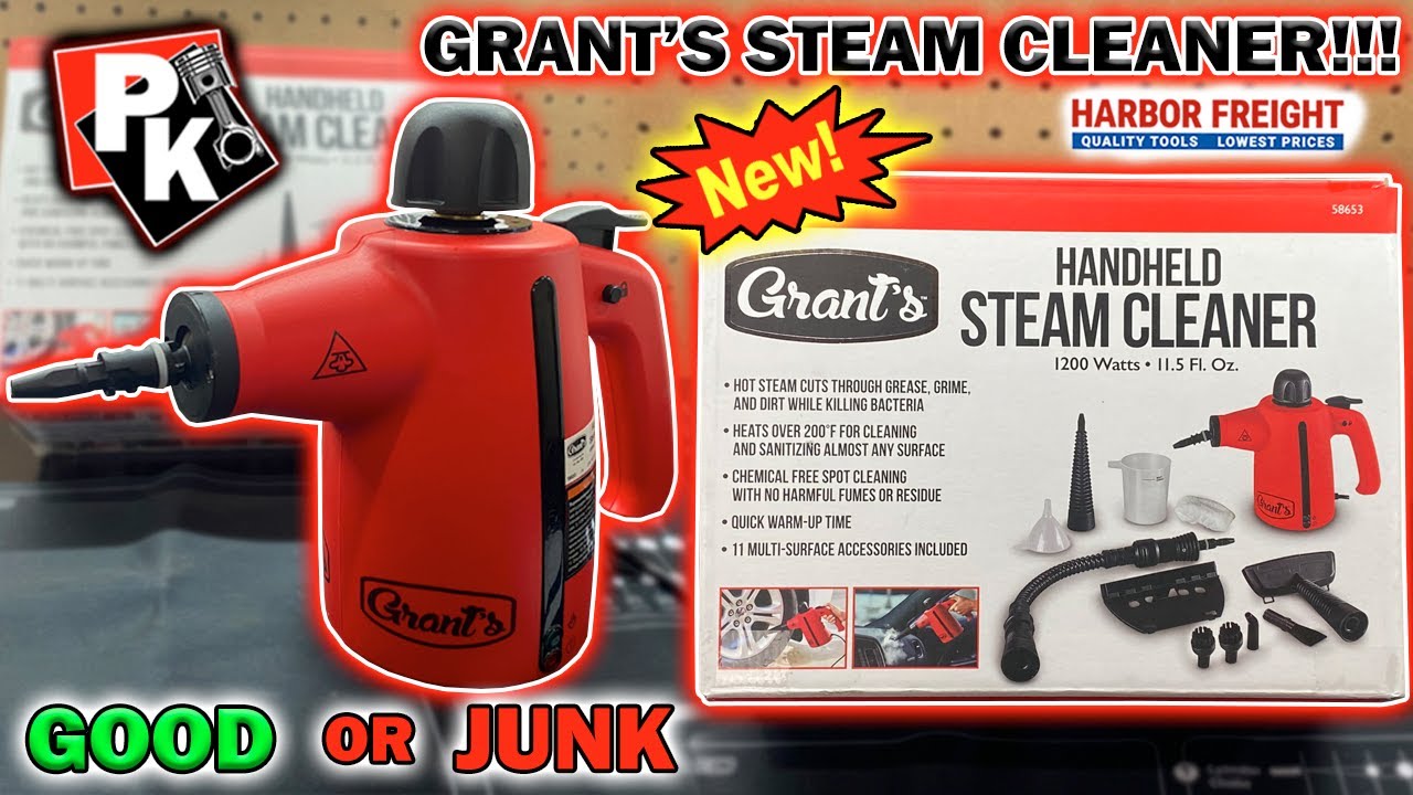 NEW HARBOR FREIGHT GRANT'S STEAM CLEANER TEST #harborfreight #tools #toolreviews #toolbox #icon