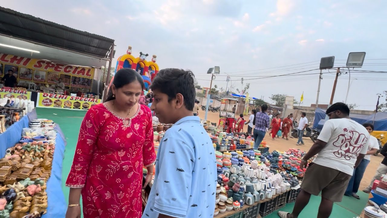 exhibition gee hodhvi family jothe 👀👀#yashvlogs 