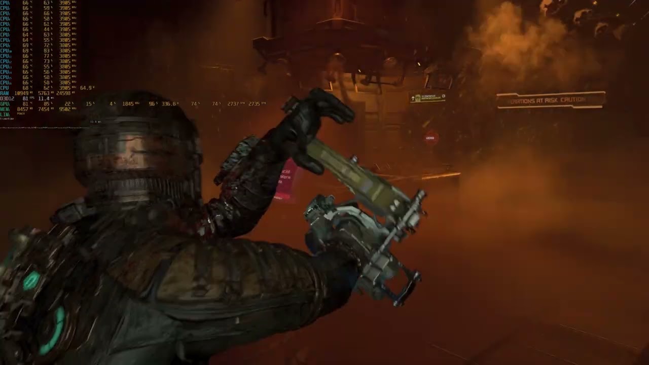 Dead Space Remake 2023 Activate the Centrifuge RTX 3080ti core i7 10700F 2K 2560*1440 DLSS ON