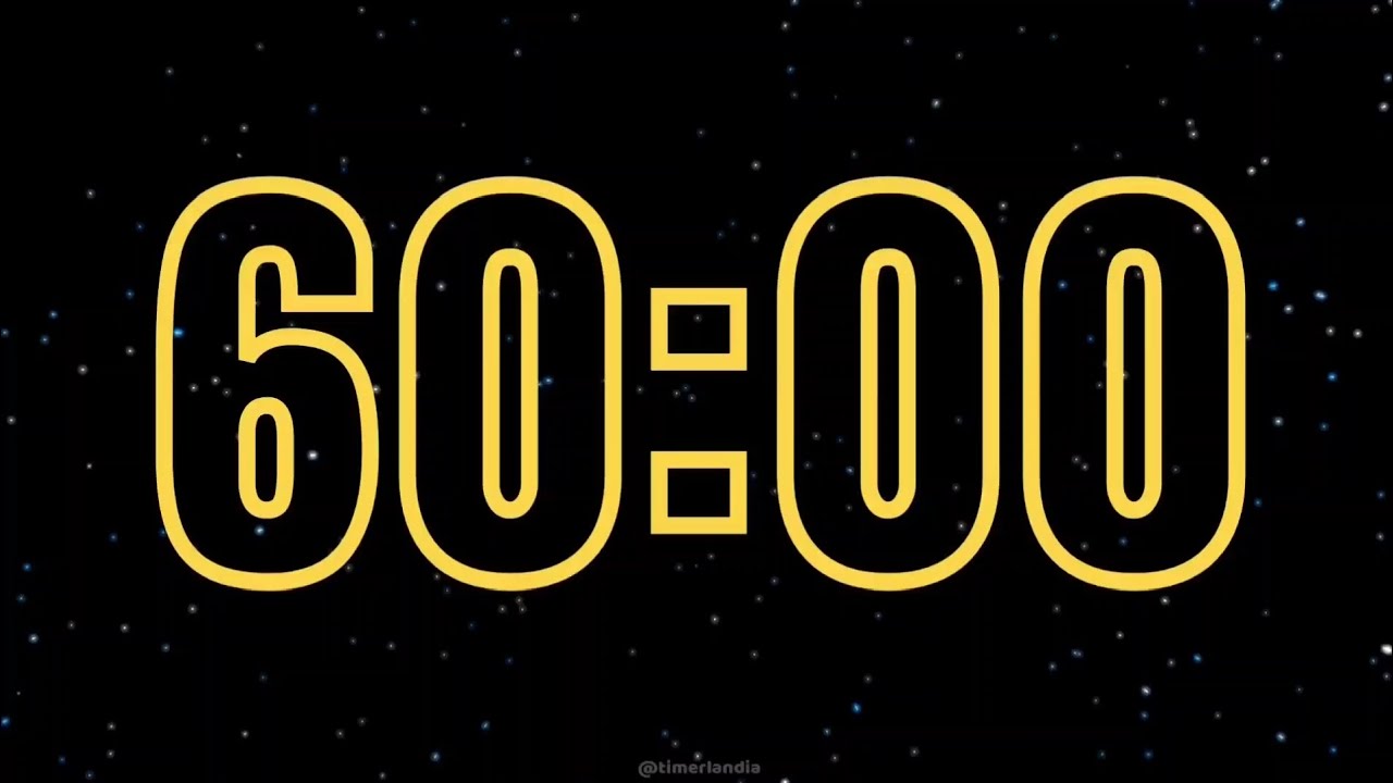 60 Minute Countdown Timer | Space Flow ✨