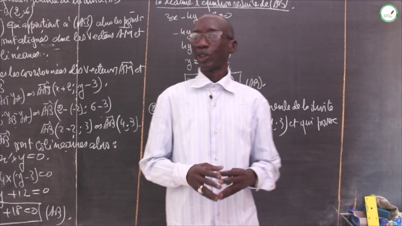 Exercices - Troisième - Mathématiques : Equations de droites / M. Diop