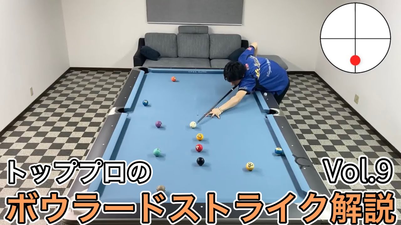 【ビリヤードレッスン】トッププロのボウラードストライク徹底解説‼︎ Vol.9