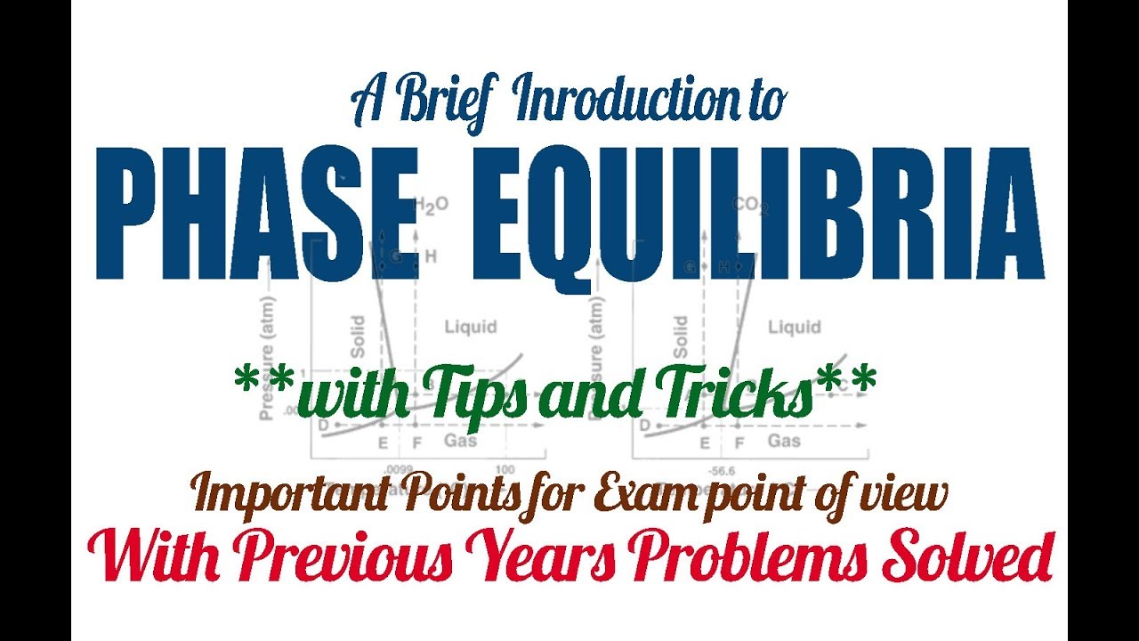 Phase Equilibria - A Brief Introduction | Previous Years Solved Problems