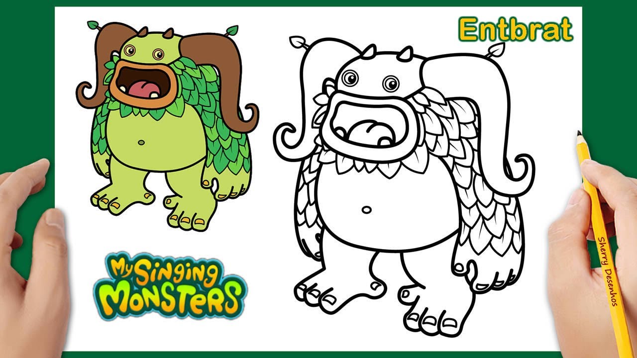 Como Desenhar My Singing Monsters Entbrat | How to draw My Singing Monsters Entbrat