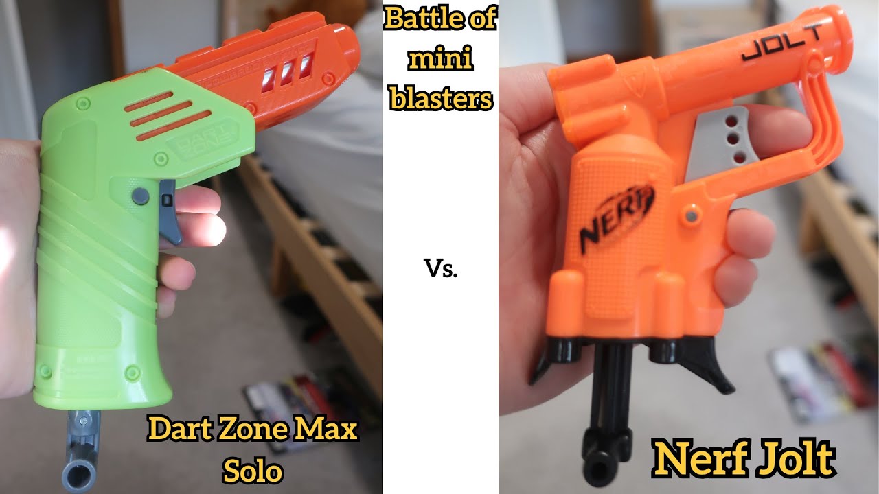Dart Zone Max Solo vs Nerf Jolt (Unboxing + Mini Blaster Showdown!)
