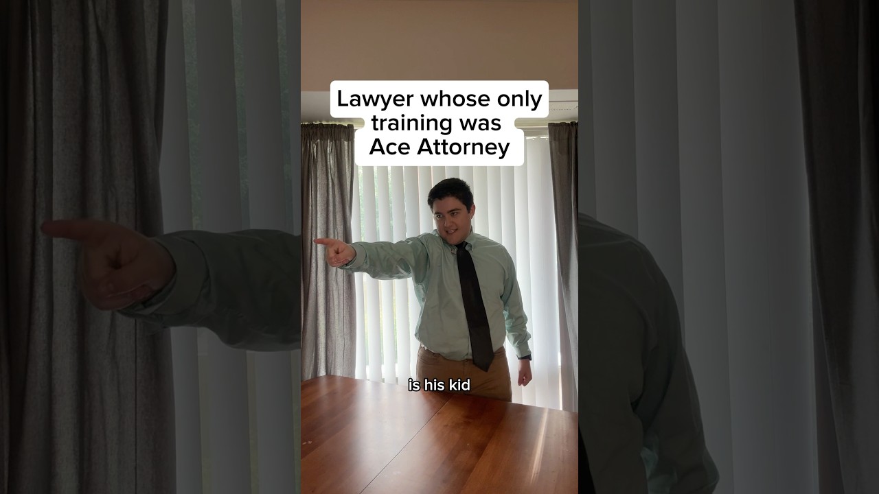Lawyer whose only training was Ace Attorney #aceattorney #phoenixwright #gaming #comedian #fyp