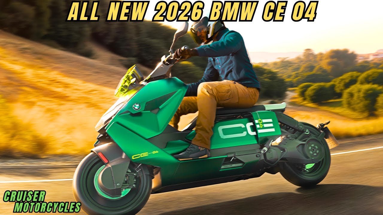 Совершенно новый BMW CE 04 2026 года | Скутер из будущего!