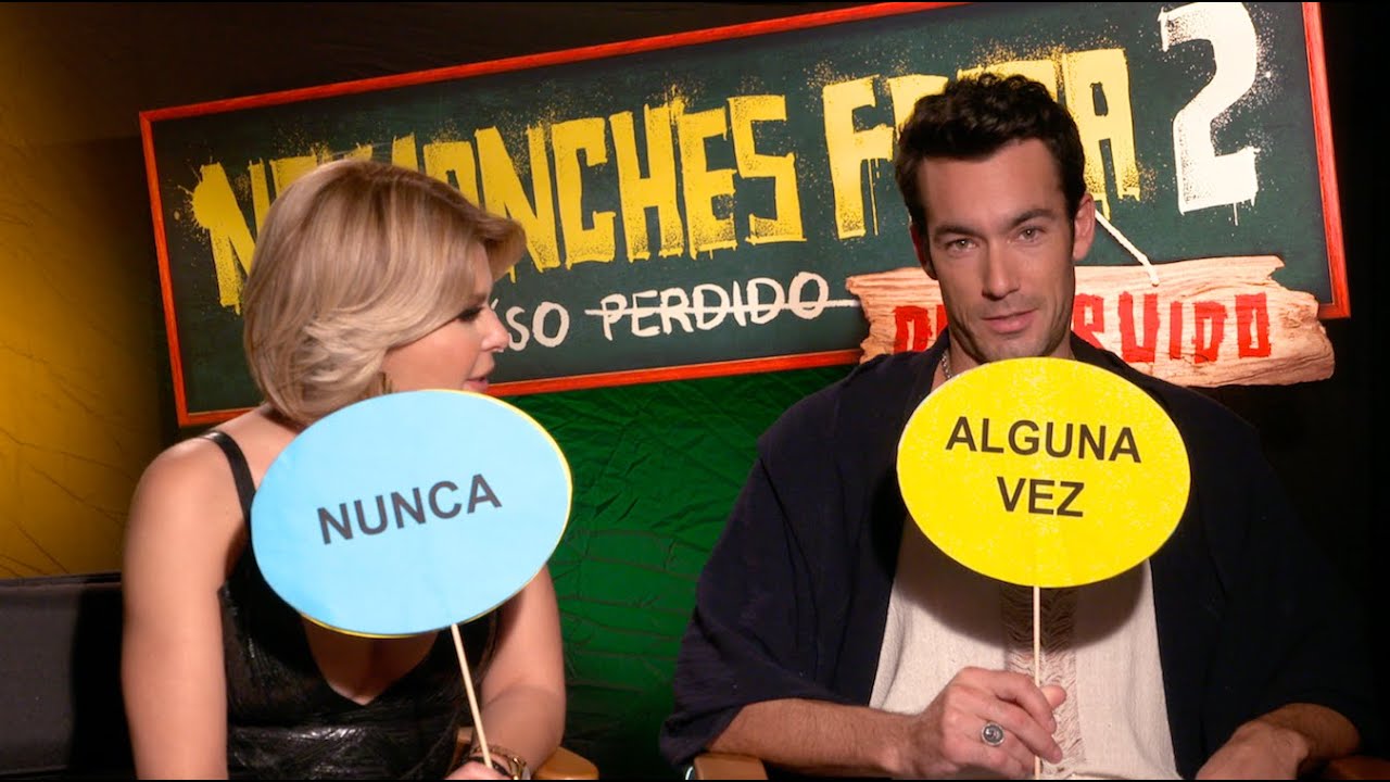 Jugando "Nunca o Alguna vez"con Aaron Diaz e Itatí Cantoral al muy estilo de "No Manches Frida 2"