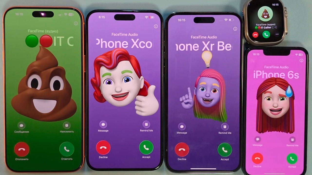 apple watch ultra 3 iphone 17 pro max iphone 13 mini incoming call facetime outgoing call