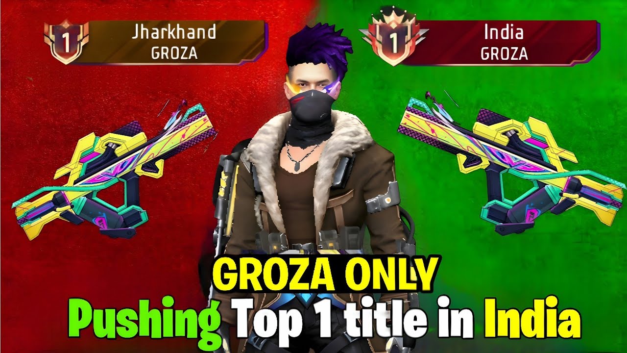 Pushing Groza Top 1 Title ✅|Chalo weapon glory push kare!!🤫|tips and tricks. #freefire