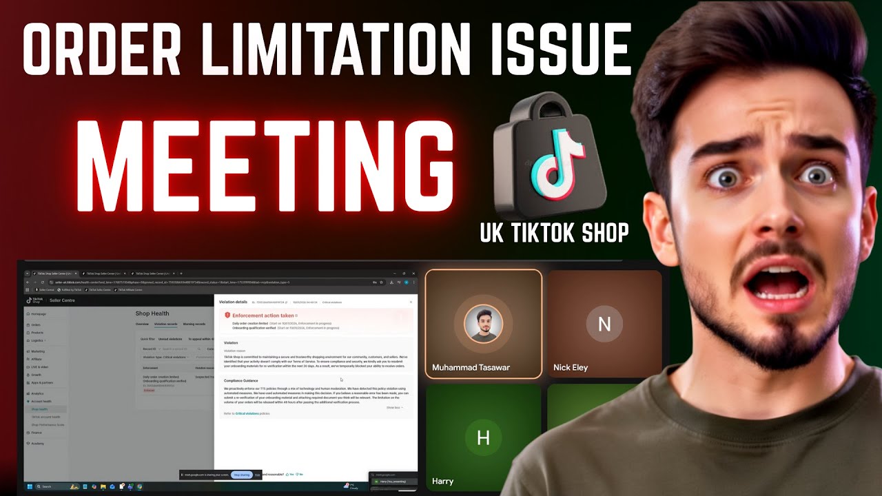 TikTok Shop Expert | TikTok Shop Order Limitation Issue Solution | UK Client Meeting